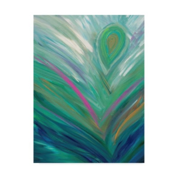 Trademark Fine Art Hilary Winfield 'Abstract Feather' Canvas Art, 14x19 ALI23108-C1419GG